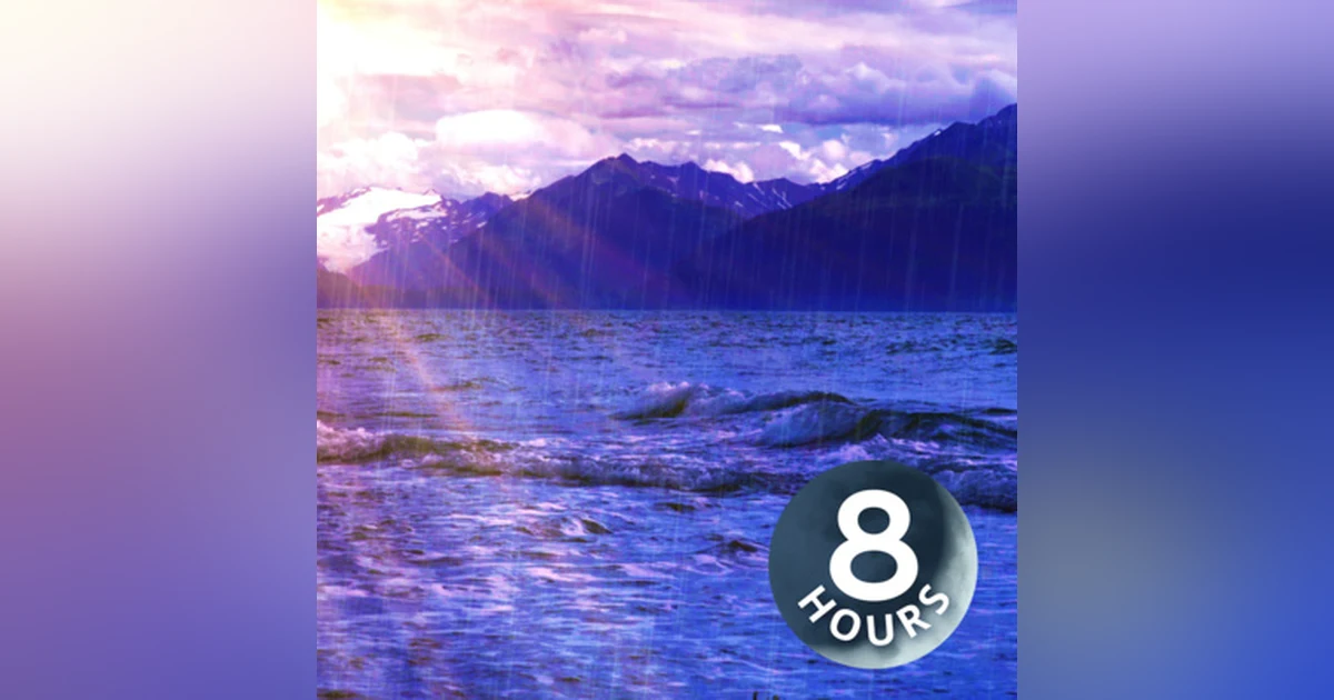 Relax to Rain and Ocean Sounds 8 Hours | White Noise Rainstorm