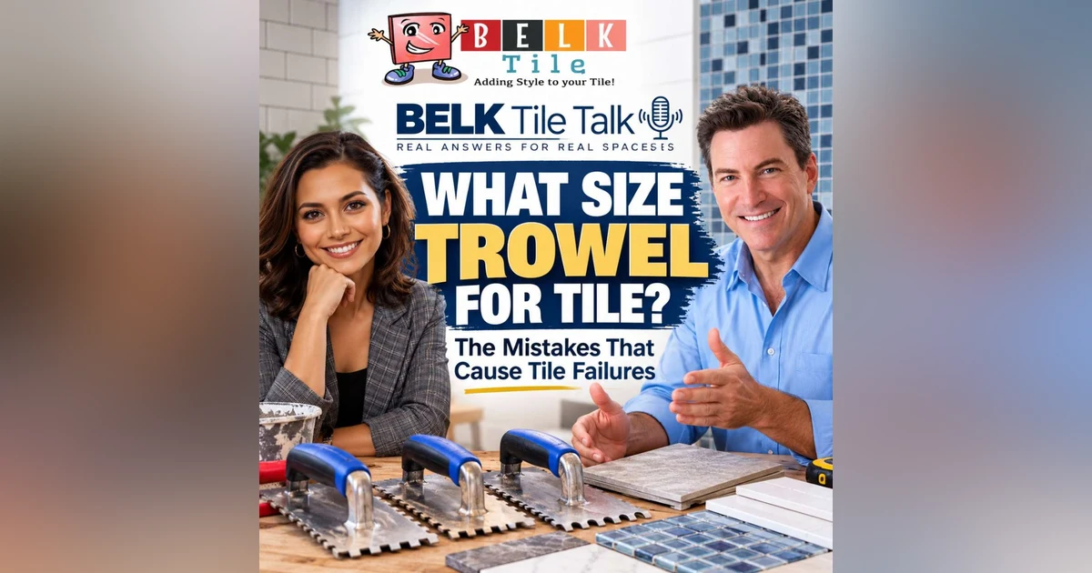 What Size Trowel for Tile? The Mistakes That Cause Tile Failures