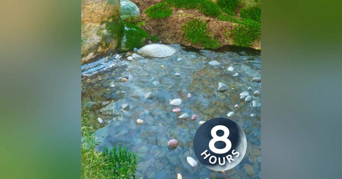 Mountain Stream Water Sounds to help you Relax, Meditate or Sleep 8 hours