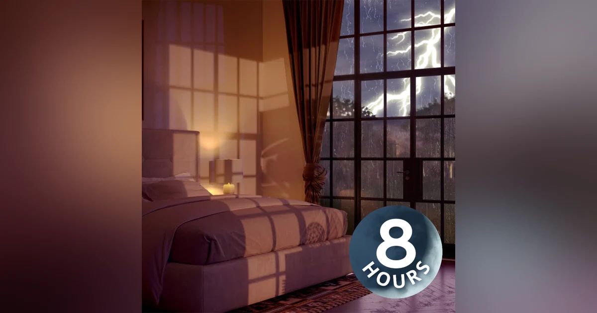 Thunderstorm & Raining Sounds for Sleeping I 8 Hours