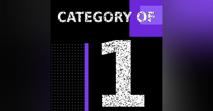 image for What is Category of 1..Really?