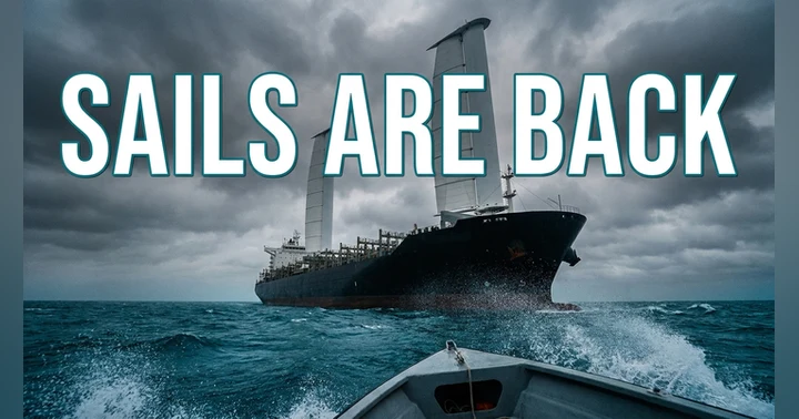 image for Why Cargo Ships Are Bringing Back Sails to Cut Emissions