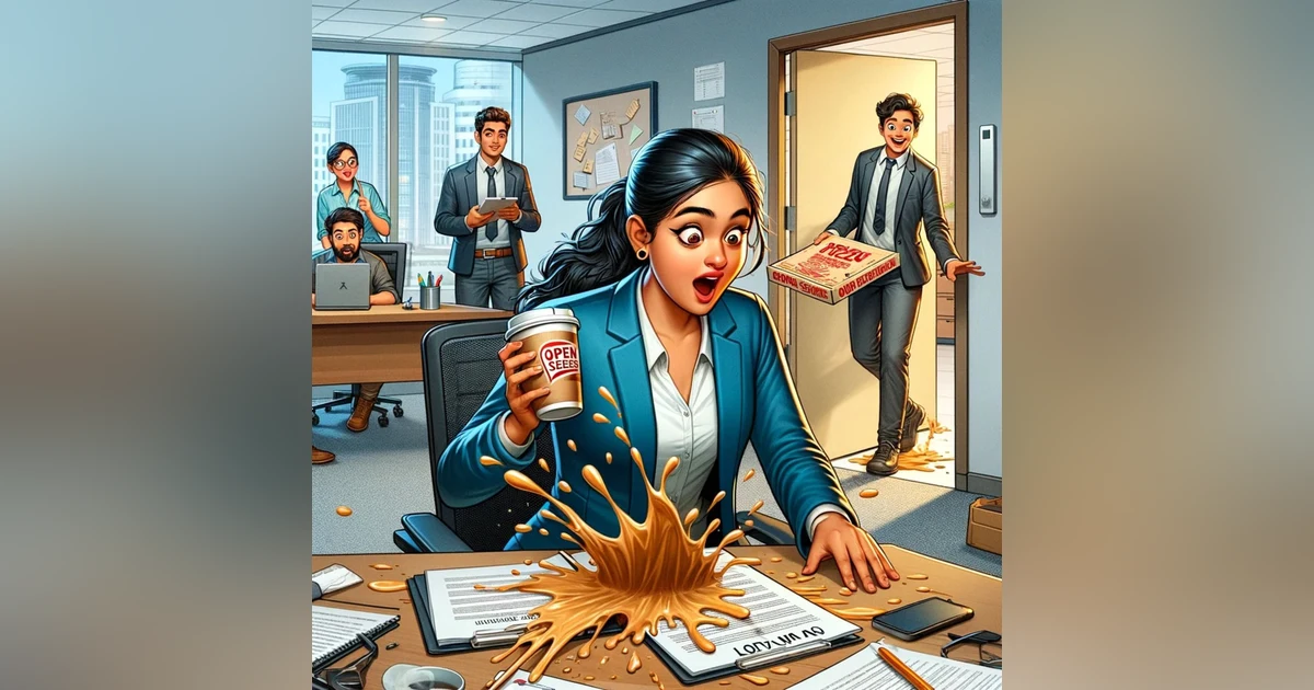 Coffee, Doors, and Pizza Logos: Priya's Unforgettable First Day