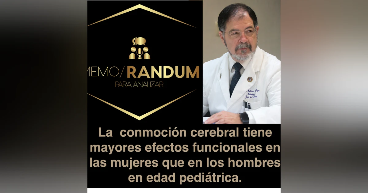 La conmoción cerebral tiene mayores efectos en las mujeres que en los hombres en edad pediátrica.