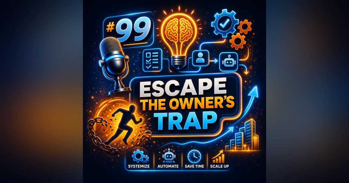 #99 Escaping the Owner's Trap – How to Systemize and Automate Your Company