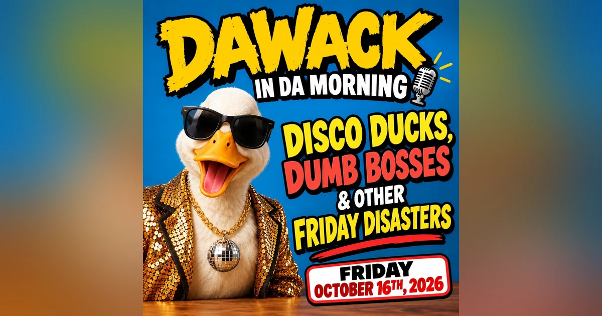 Friday!!! 10 16 26 Disco Ducks, Dumb Bosses & Other Friday Disasters!