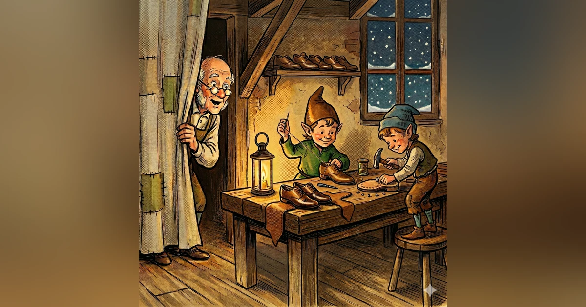 The Elves and the Shoemaker | 小精灵和鞋匠 Bilingual Bedtime Story (English & Mandarin Chinese) 英中双语故事