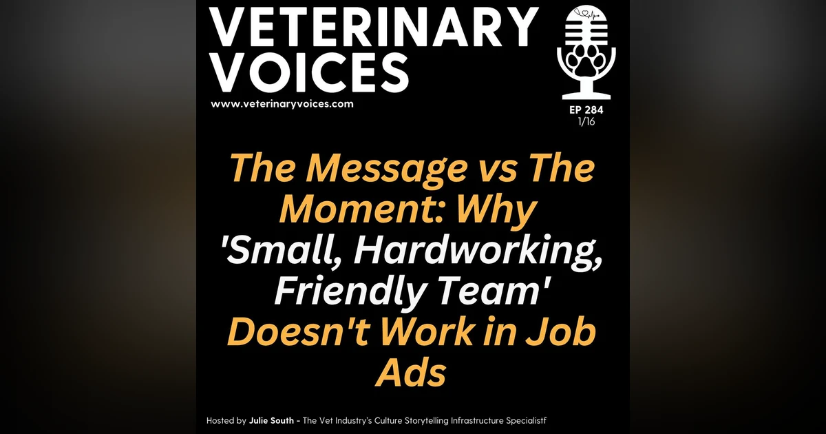 The Message vs The Moment: Why 'Small, Hardworking, Friendly Team' Doesn't Work - 284