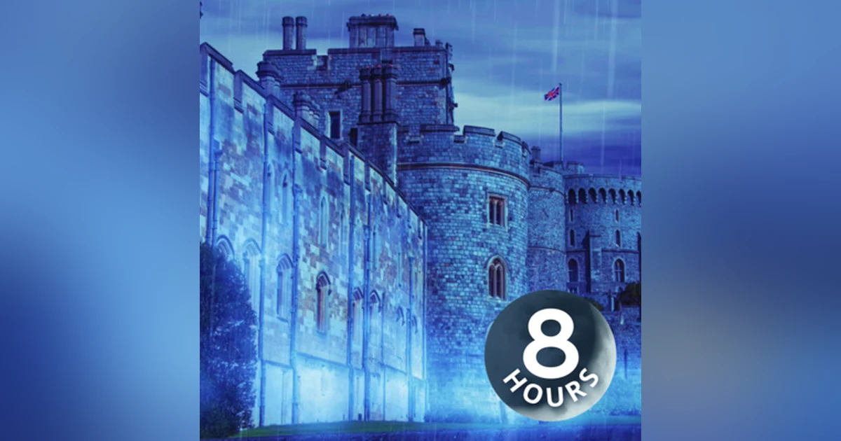 Rain Sounds for Sleep 8 Hours | Castle Rainstorm White Noise | Fall Asleep & Stay Sleeping