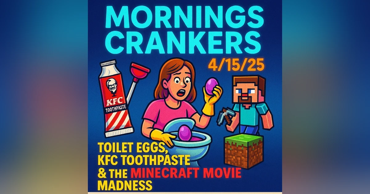 Toilet Eggs, KFC Toothpaste & the Minecraft Movie Madness | Morning Crankers 4/15/25