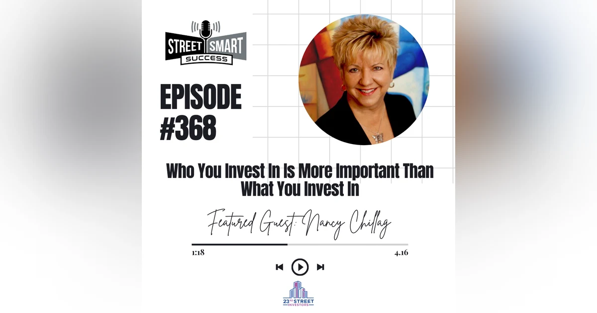 368: Who You Invest In Is More Important Than What You Invest In