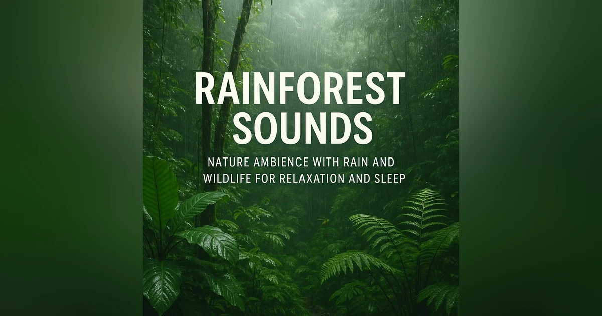 Rainforest Sounds | Nature Ambience with Rain and Wildlife for Relaxation and Sleep