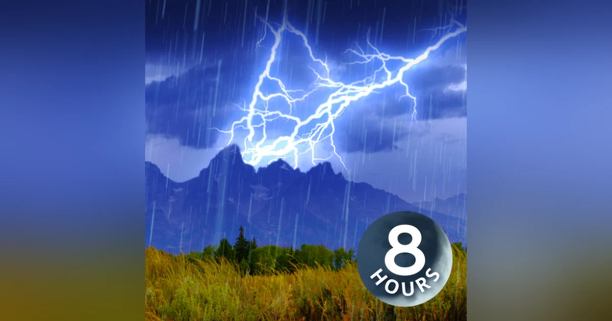 Relaxing Sounds of Rain & Thunderstorm 8 Hours I White Noise for Sleeping, Studying or Stress Relief