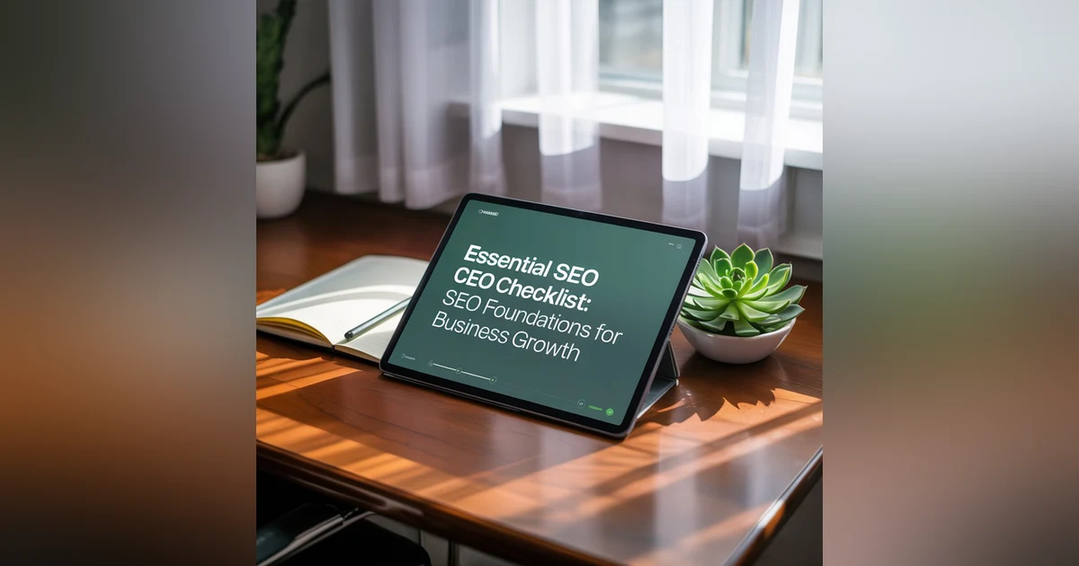 AI SEO Checklist: Key Strategies for 2025 and Beyond | Marketing Essentials with Favour Obasi-Ike
