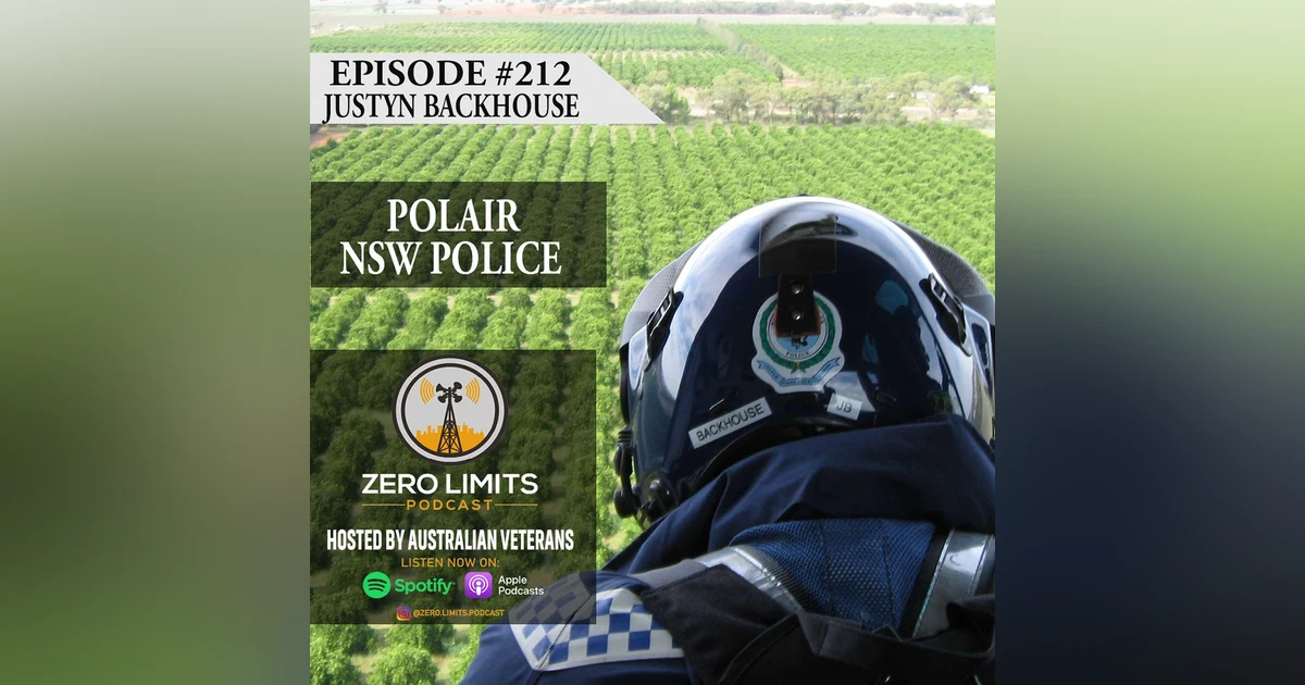 Ep. 212 Justyn Backhouse POLAIR NSW Police / Author - Hidden Scars