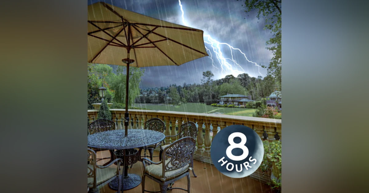 Sleep Sounds Rain & Thunder 8 Hours | Soothing Nature White Noise