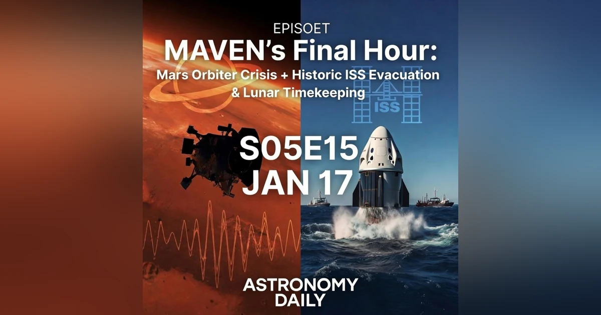 MAVEN's Final Hour: Mars Orbiter Crisis + Historic ISS Evacuation Update & Lunar Timekeeping