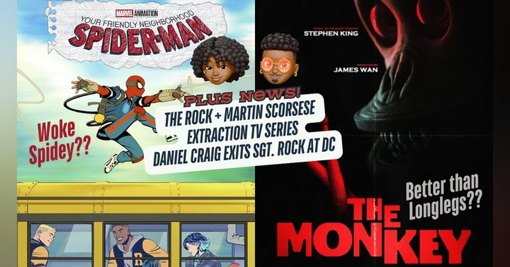 image for Episode 82: The Monkey & Your Friendly Neighborhood Spider-Man S1 review, The Rock's new Martin Scorecese movie, and Amazon controls James Bond