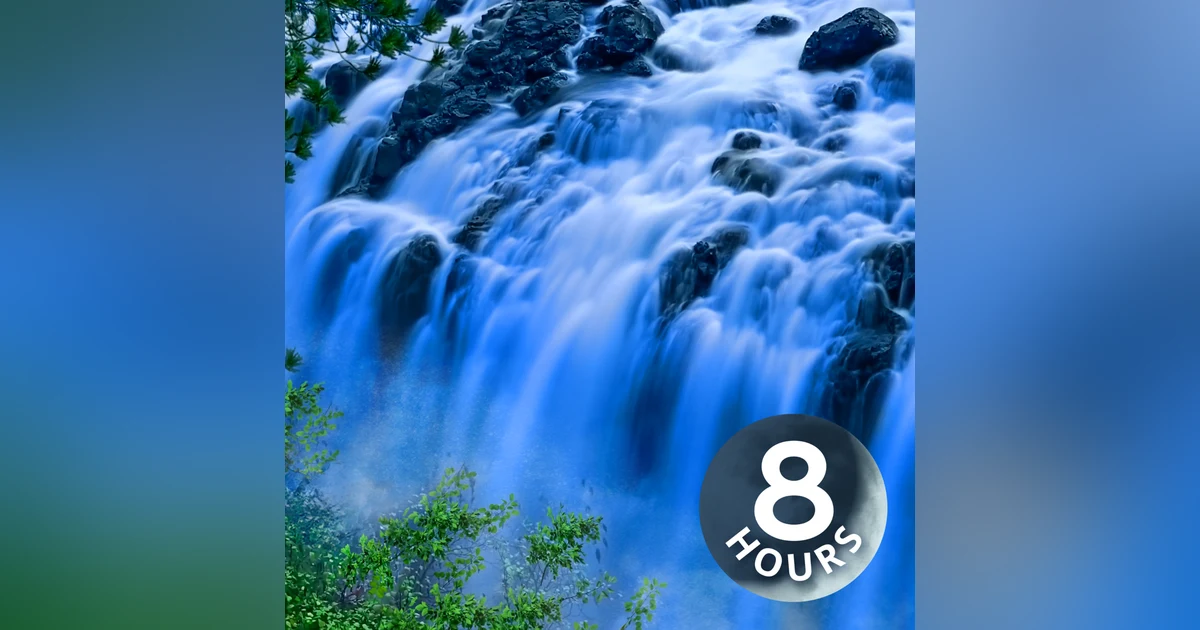 Super Relaxing Waterfall Sounds for Sleeping | 8 Hour