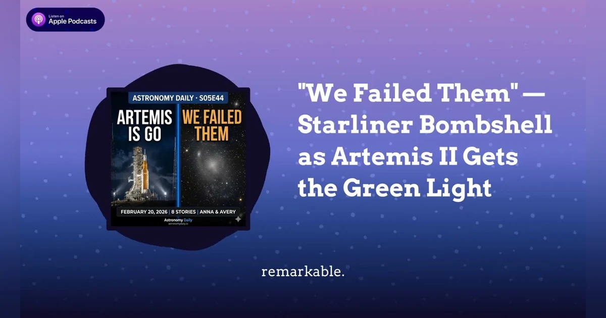 ”We Failed Them” — Starliner Bombshell as Artemis II Gets the Green Light