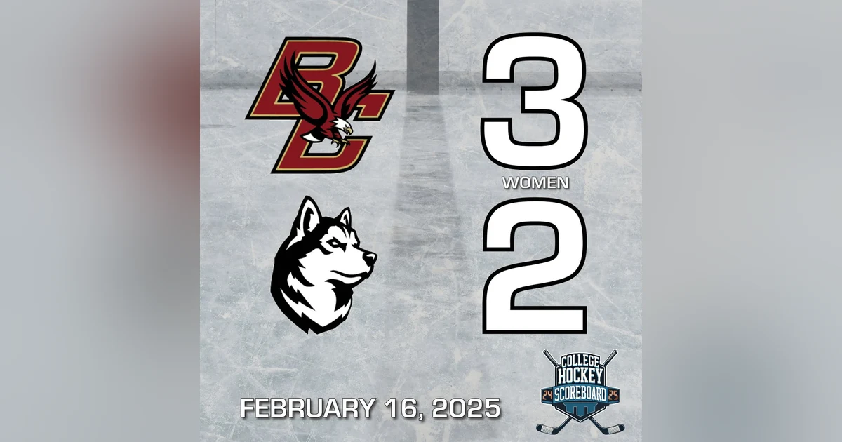 BC women knock off No. 15 Northeastern; Holy Cross sweeps Vermont - CHS 2-16-25