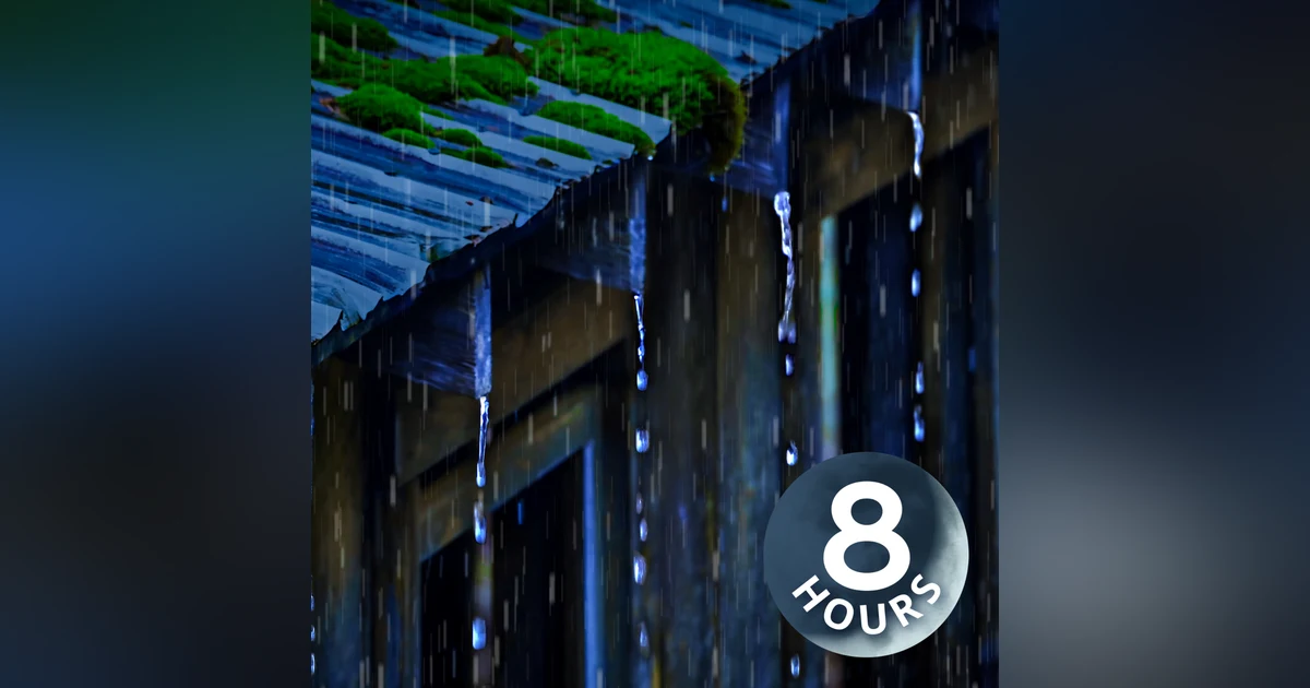 Fall Asleep & Relax with Rain Noise on a Tin Roof | 8 Hours