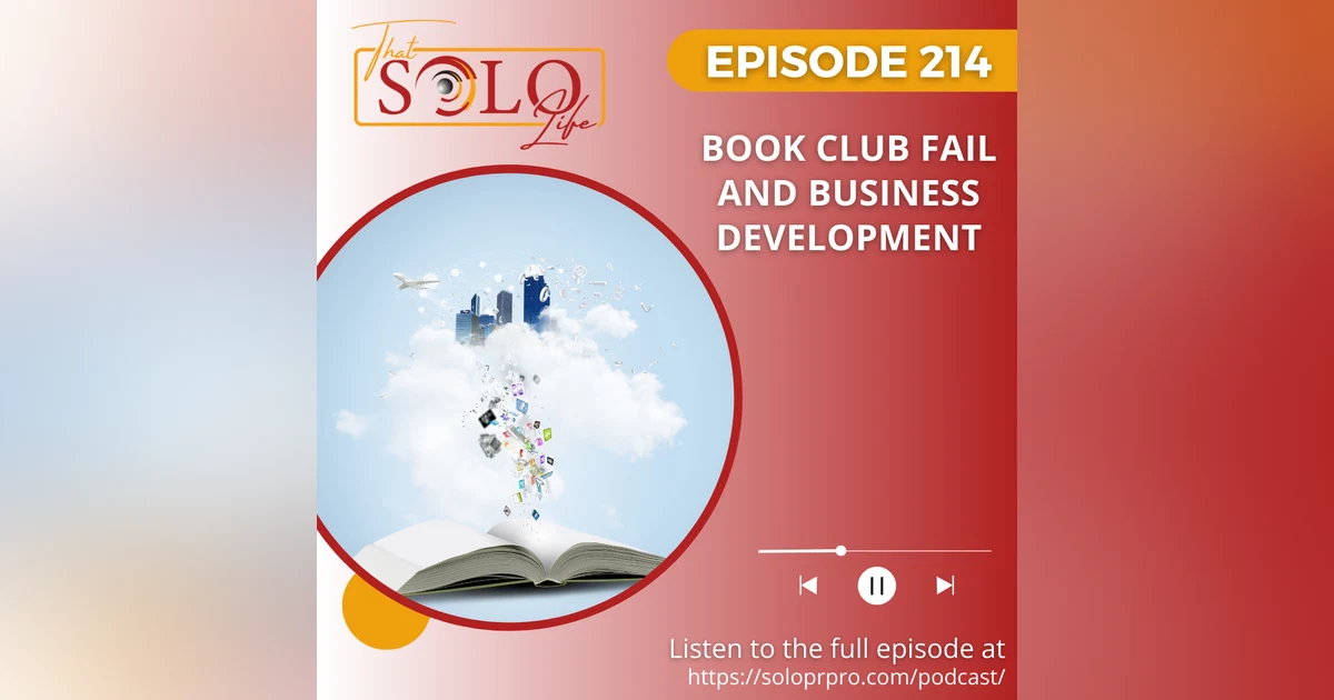 Book Club Fail and Business Development