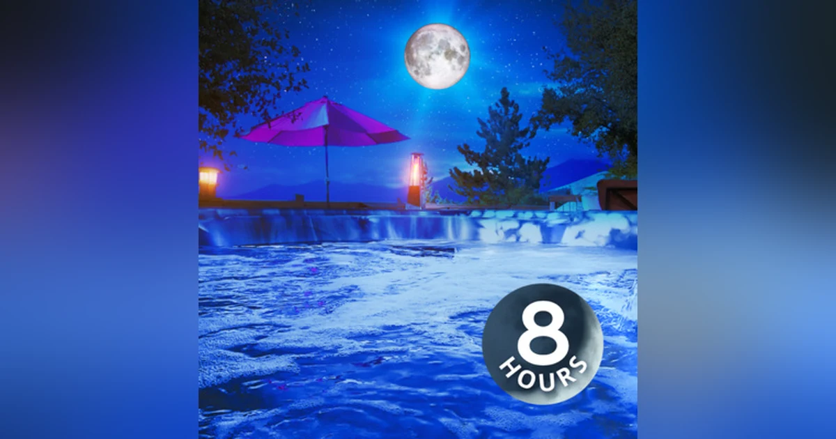 Water Sounds Hot Tub White Noise for Relaxation, Stress Relief or Sleep (8 Hours)