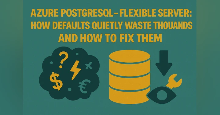 image for Azure PostgreSQL – Flexible Server: How Defaults Quietly Waste Thousands and How to Fix Them