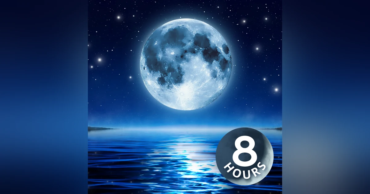 White Noise for Sleep Under the Moonlight | 8 Hour Sleep Sounds