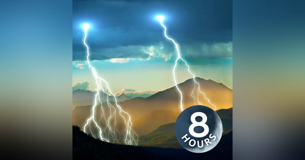 Thunderstorm White Noise 8 Hours | Calming Rain & Thunder Sounds for Relaxation, Sleep, Studying