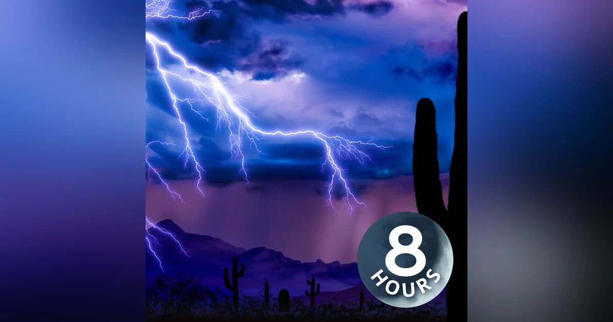 Thunder & Rain Sounds for 8 Hour Sleeping & Relaxation