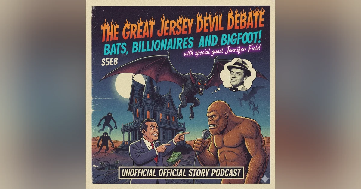 S3E8 The Great Jersey Devil Debate Bats, Billionaires, and Bigfoot!