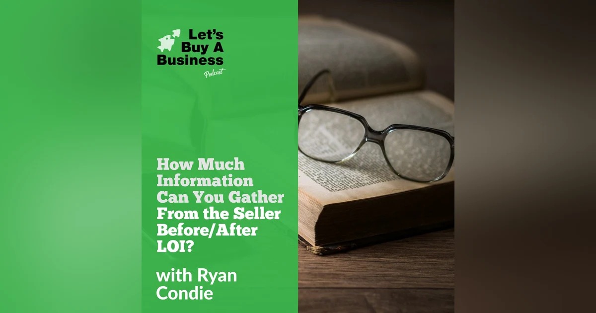How Much Information Can You Gather From the Seller Before/After LOI?
