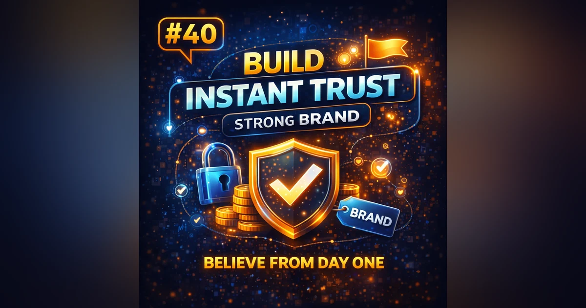 #40 Build Instant Trust: Create a Brand People Believe In from Day One