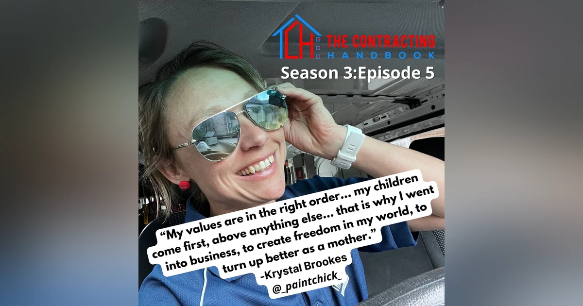 Krystal Brookes of Affordable Sunshine Coast Painting talks lining up your values for success, social presence, expectation management, her worst client, hiring, leadership and staying mentally fit.