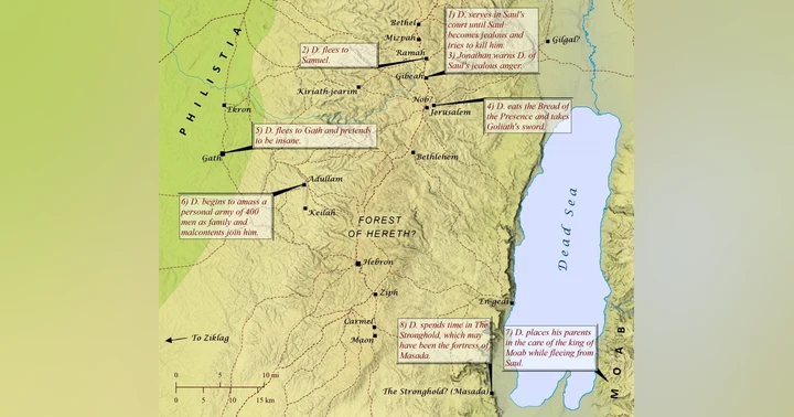 image for Map - David Flees Saul