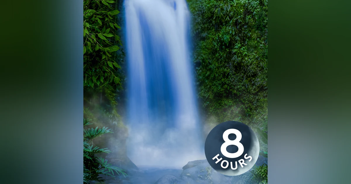 White Noise of a Waterfall 8 Hours --- Perfect for Falling Asleep!