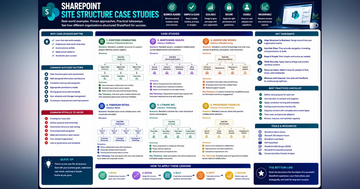 Sharepoint Server Basic Structure SharePoint Site Structure Examples and Best Practices