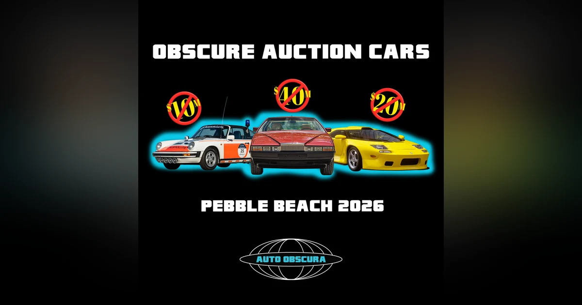 Obscure Auction Cars - Pebble Beach 2026