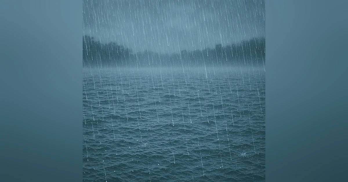 Very Heavy Rain on Lake Water | Deep Sleep & Total Relaxation