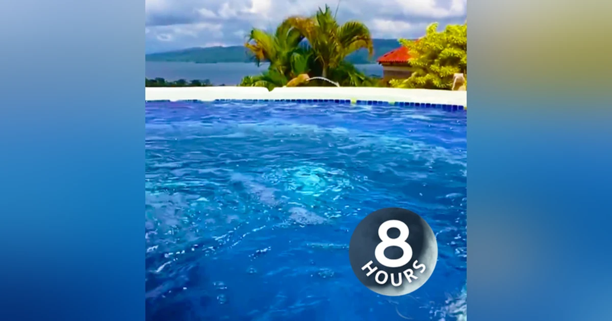 Hot Tub Water Sounds White Noise 8 Hours | Sleep, Study, Relax | Jacuzzi