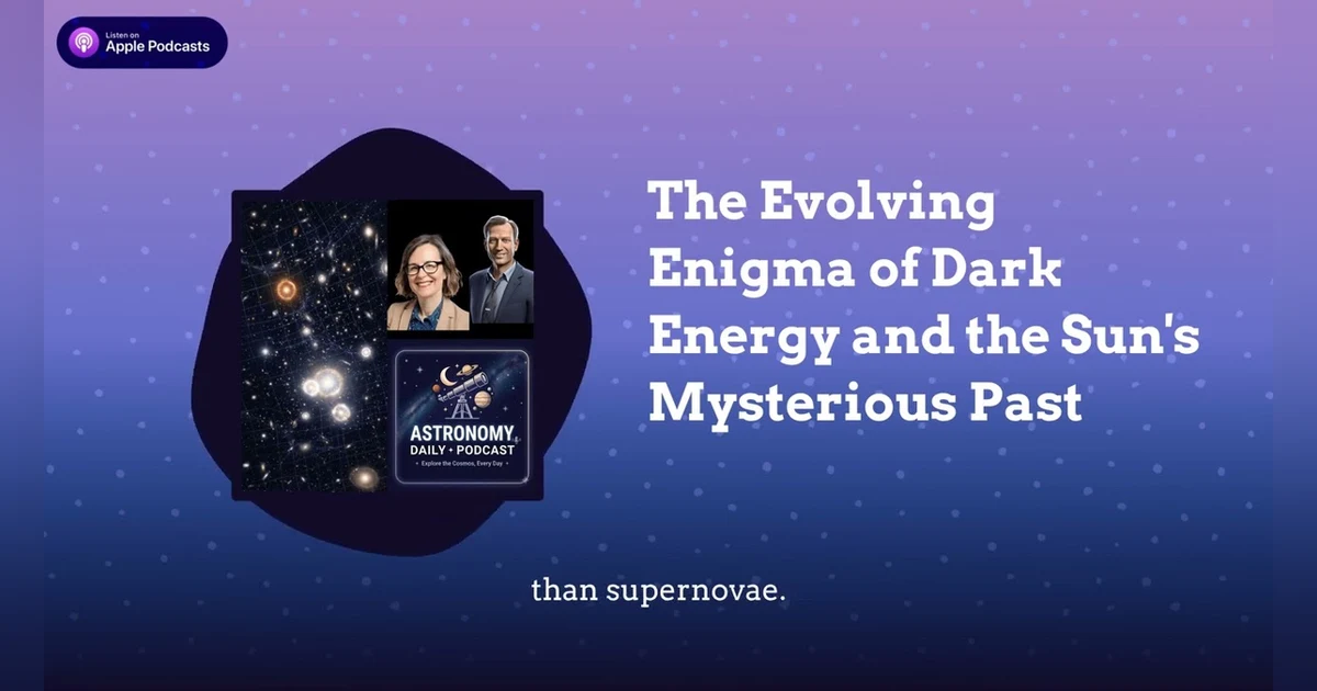 The Evolving Enigma of Dark Energy and the Sun’s Mysterious Past