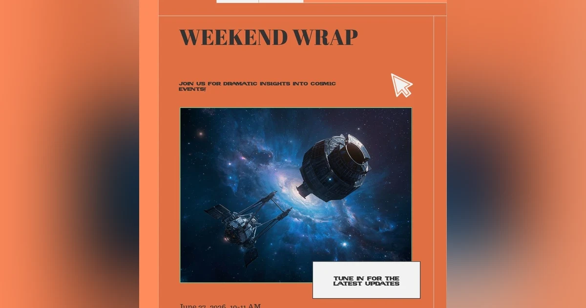 The Weekend Wrap: NASA's Bold Swift Rescue, Cosmic Demolition Derby Unfolds