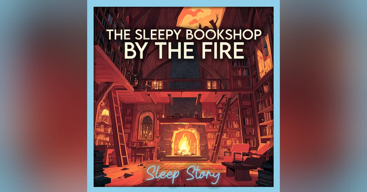 💤 The Fireside Bookshop | Cozy Sleep Story for Grown Ups • Deep Sleep, Relaxing Bedtime Story
