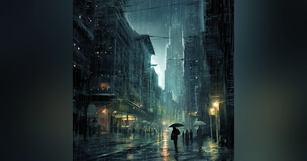 Urban Rainstorm  Captivating Sounds of Rain and Wind in the City