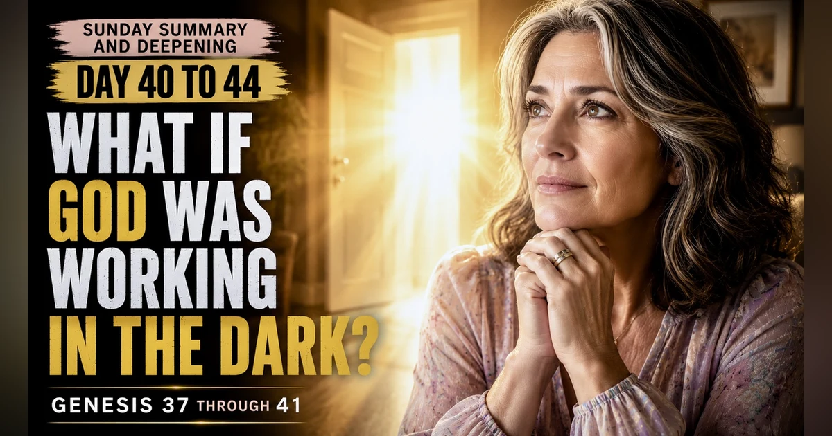 God Working in the Dark, Genesis 37 to 41