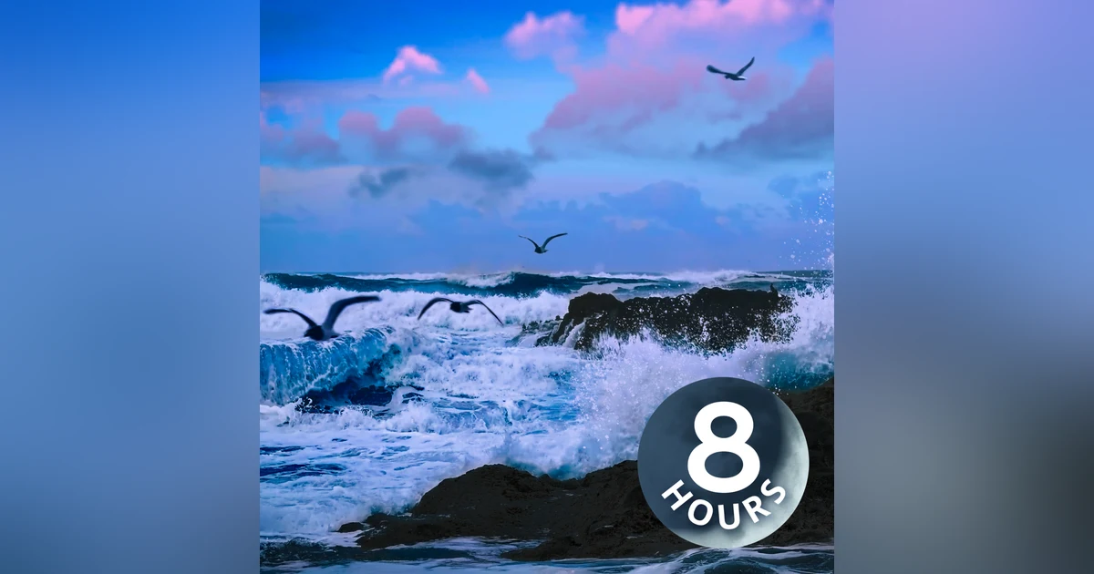 Ocean Sounds for Deep Sleep | BEST Ocean Waves Ambience 8-Hours