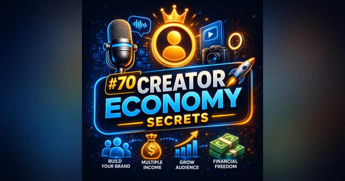 #70: Creator Economy Secrets 🚀 – How Ordinary People Build Million-Dollar Brands