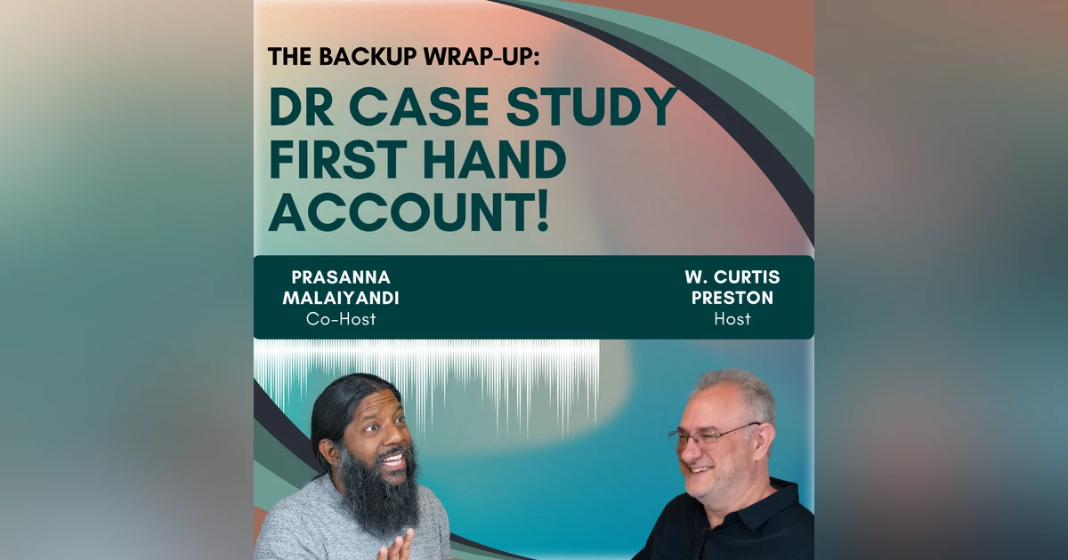 DR Case Study: A first hand-account